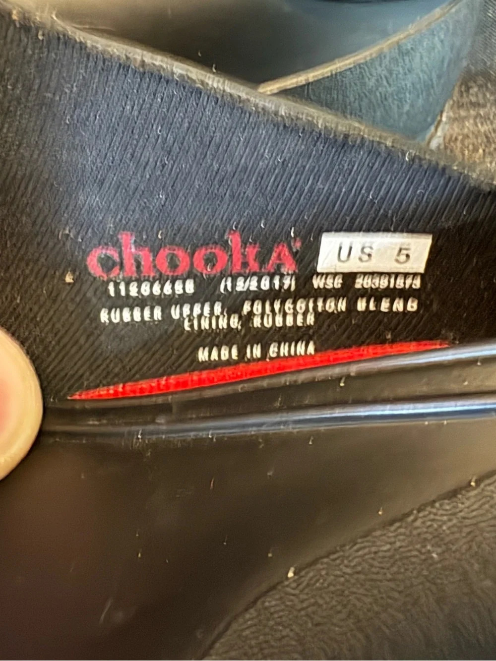 “new without tags” Chooka Classic Heel Clog rubber waterproof Women size 5
